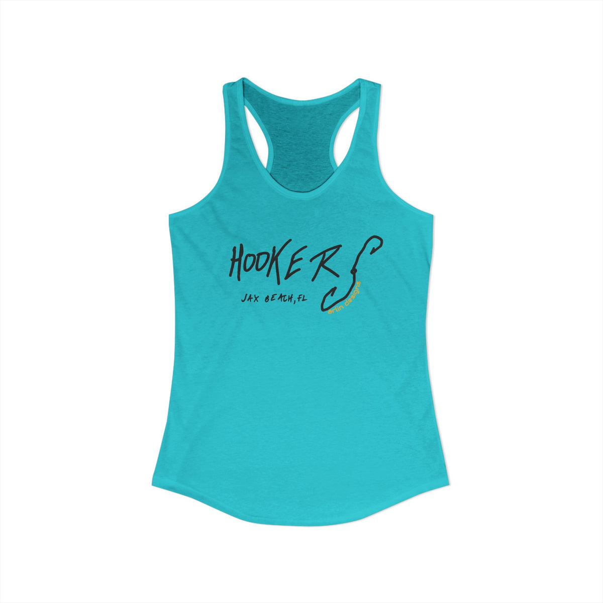 "Hookers" Women's Racerback Tank Top — Funny Fishing Tank for Women