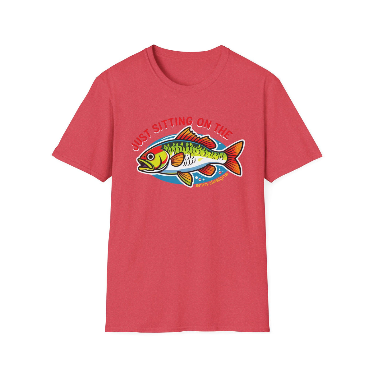 "Just Sitting on the Perch" Fishing T-Shirt — Funny Fish Graphic Tee