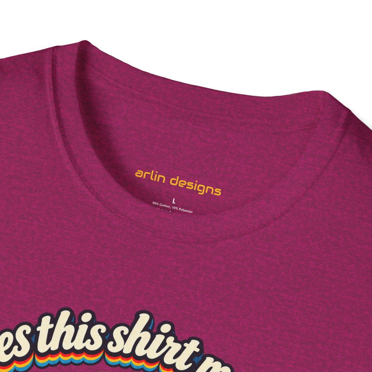 Fishing T-Shirt — “Does This Shirt Make My BASS Look Big?” Retro Sunset Bass Tee
