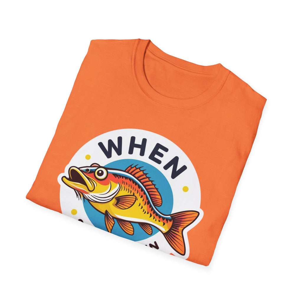 When Walleye See You Again Fishing T-Shirt — Retro Colorful Fish Graphic Tee