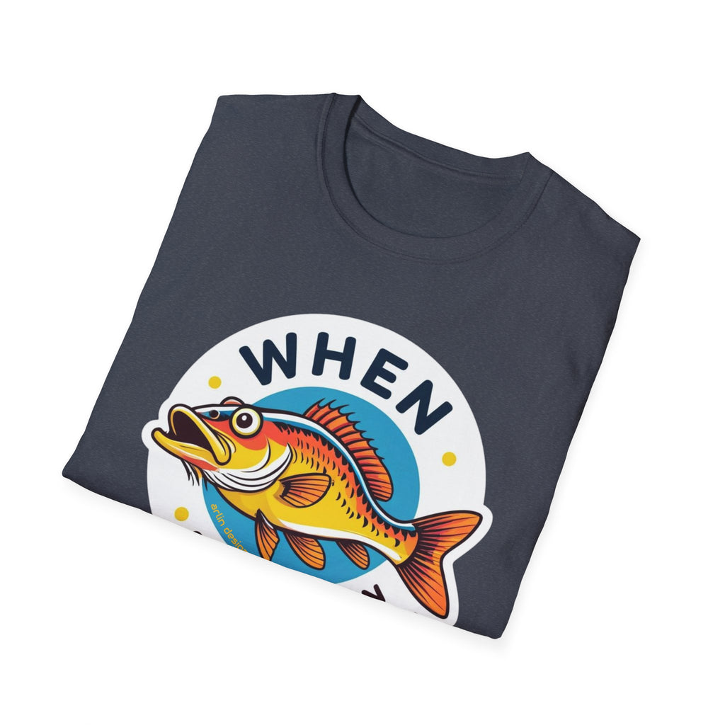 When Walleye See You Again Fishing T-Shirt — Retro Colorful Fish Graphic Tee