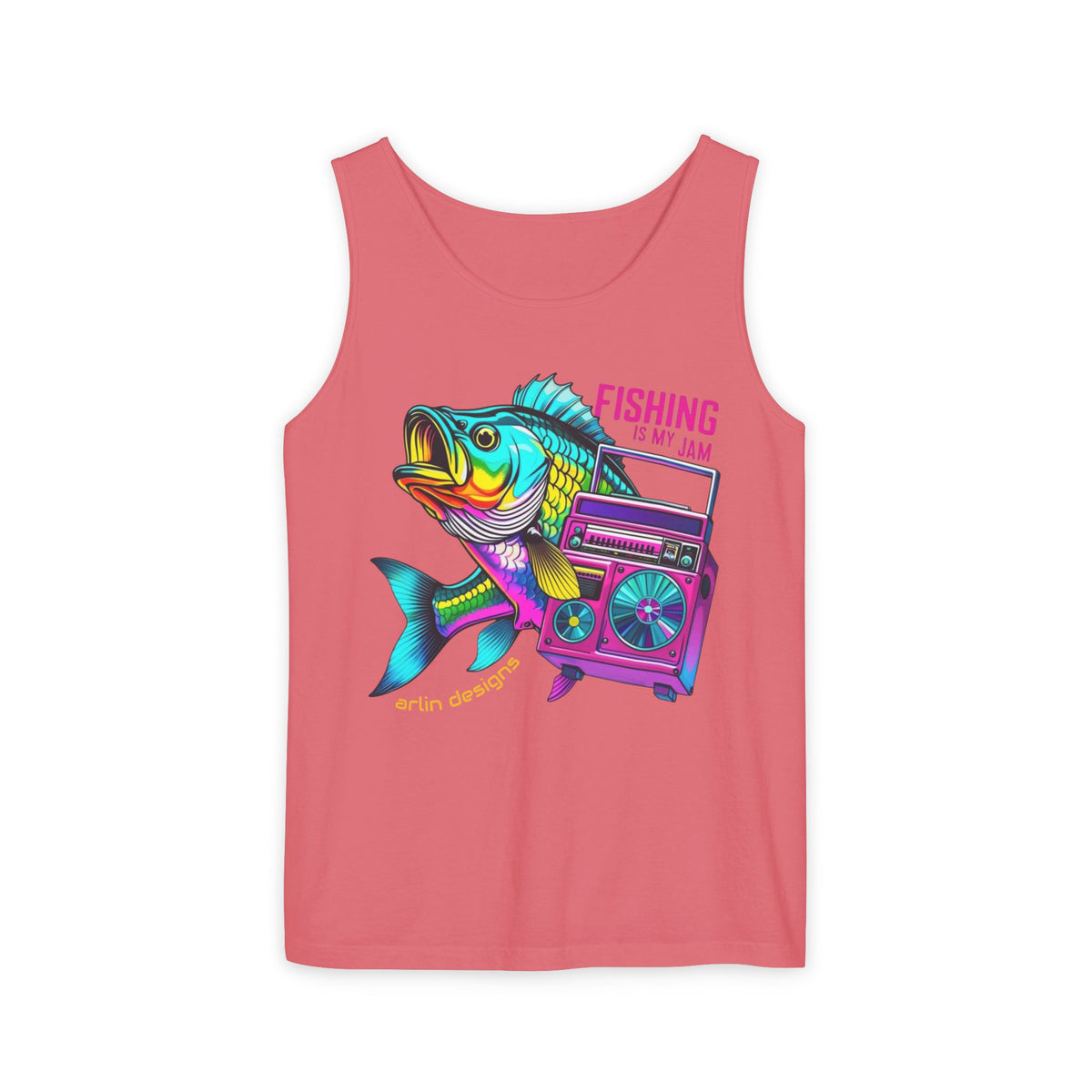 Fishing Slogan Tank Top — Beach Day Graphic Tee for Anglers