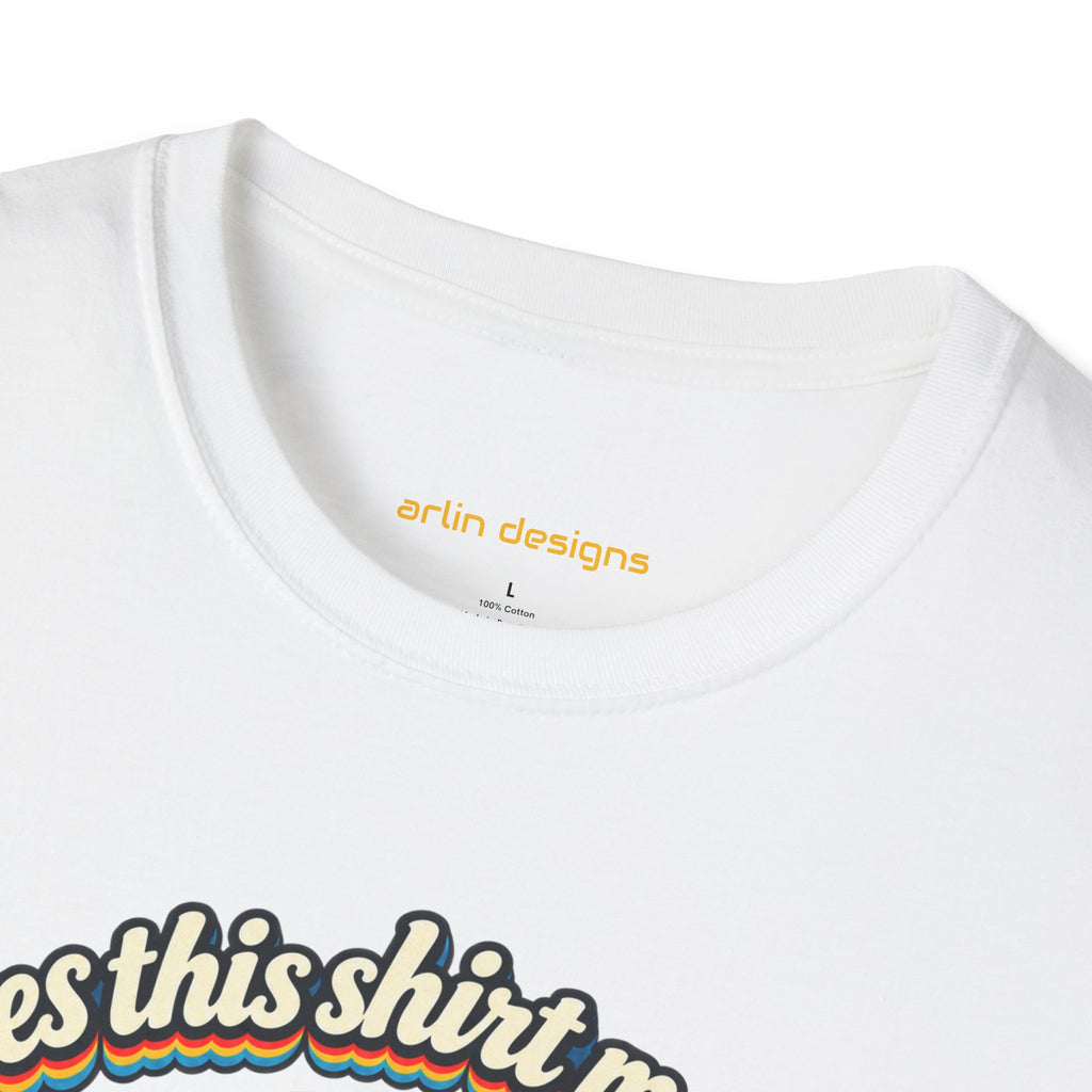 Fishing T-Shirt — “Does This Shirt Make My BASS Look Big?” Retro Sunset Bass Tee