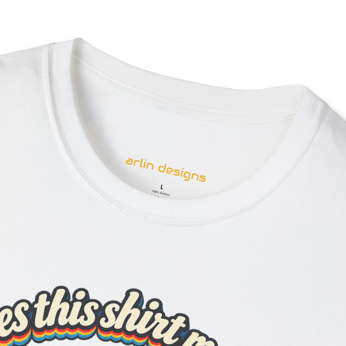 Fishing T-Shirt — “Does This Shirt Make My BASS Look Big?” Retro Sunset Bass Tee