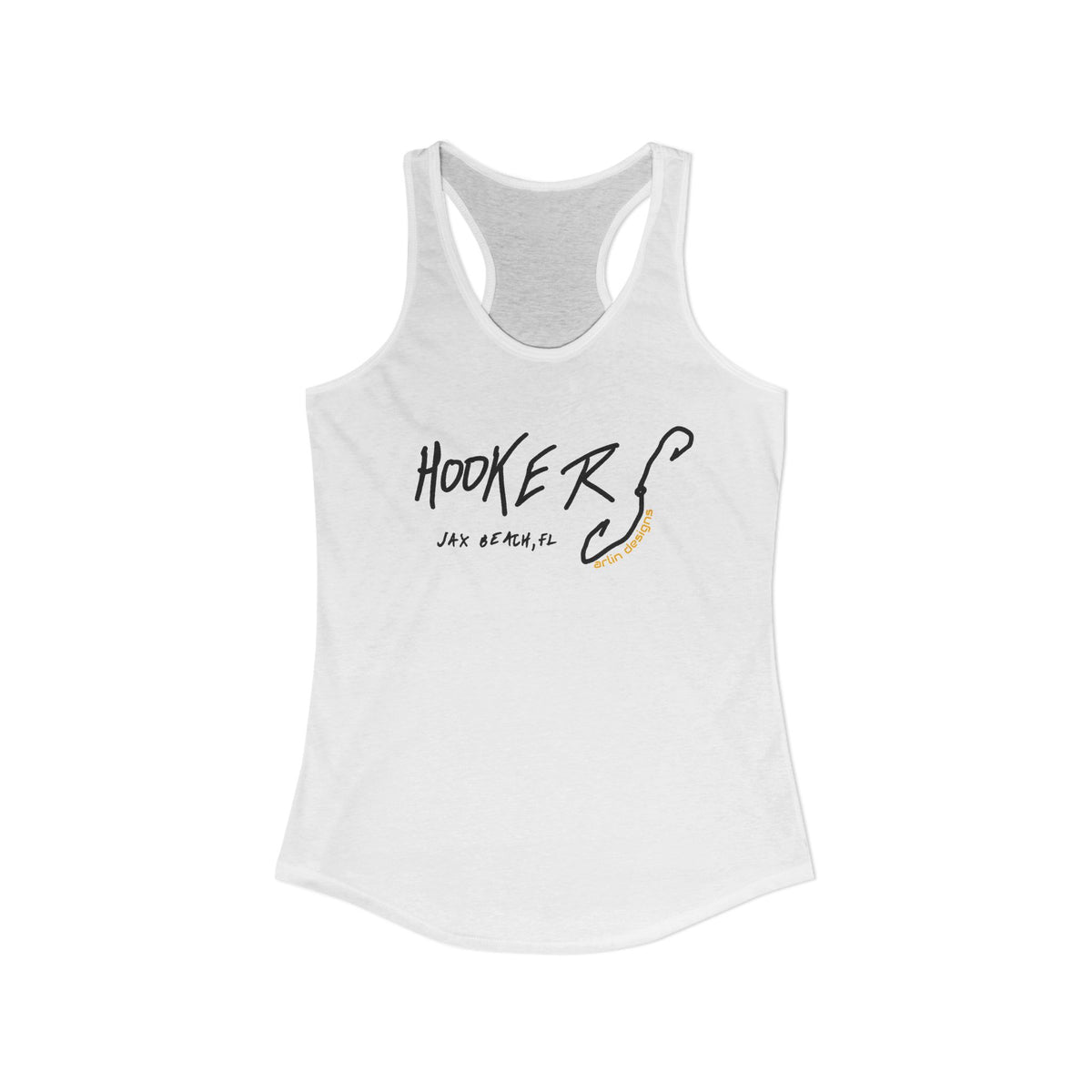 "Hookers" Women's Racerback Tank Top — Funny Fishing Tank for Women