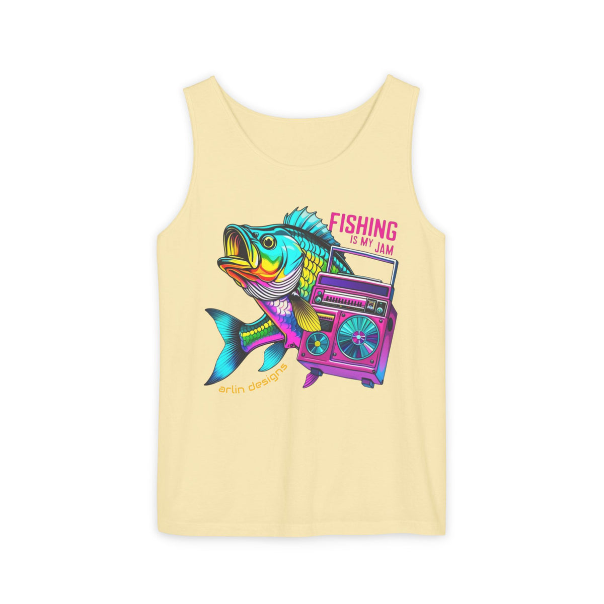 Fishing Slogan Tank Top — Beach Day Graphic Tee for Anglers