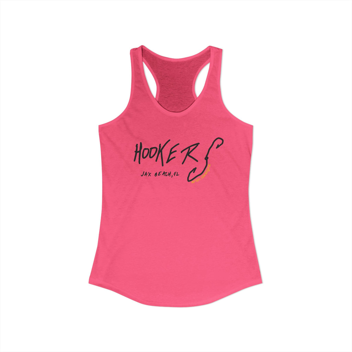 "Hookers" Women's Racerback Tank Top — Funny Fishing Tank for Women