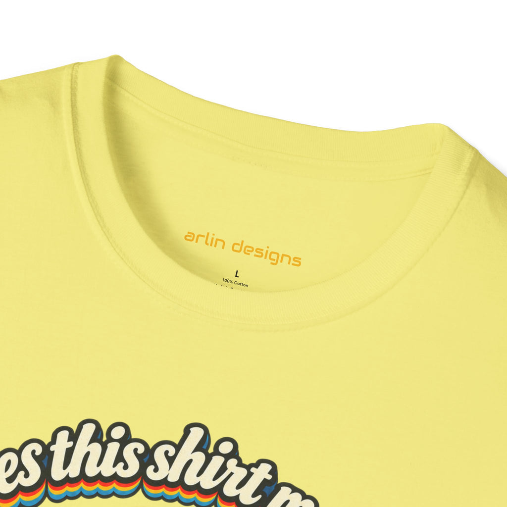 Fishing T-Shirt — “Does This Shirt Make My BASS Look Big?” Retro Sunset Bass Tee