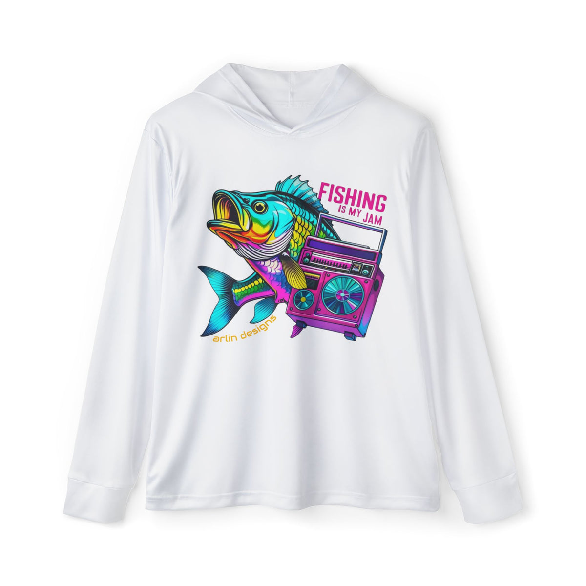 Fishing Vibes Hoodie — Retro Graphic Pullover for Anglers