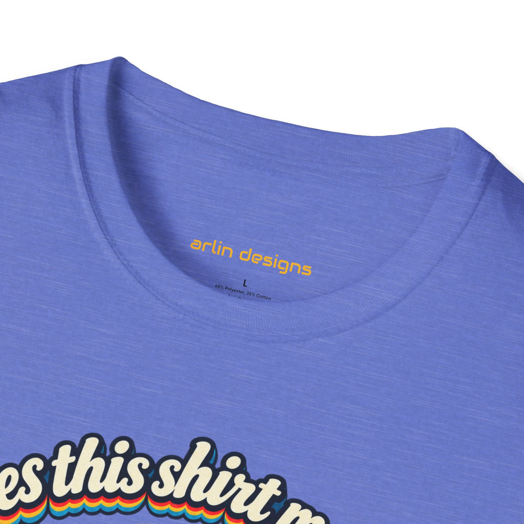 Fishing T-Shirt — “Does This Shirt Make My BASS Look Big?” Retro Sunset Bass Tee