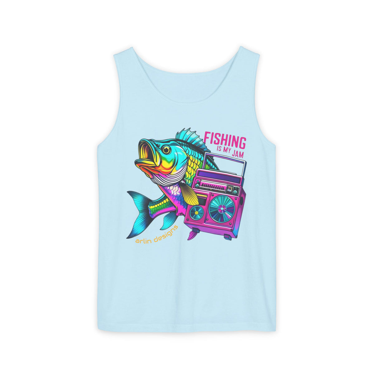 Fishing Slogan Tank Top — Beach Day Graphic Tee for Anglers