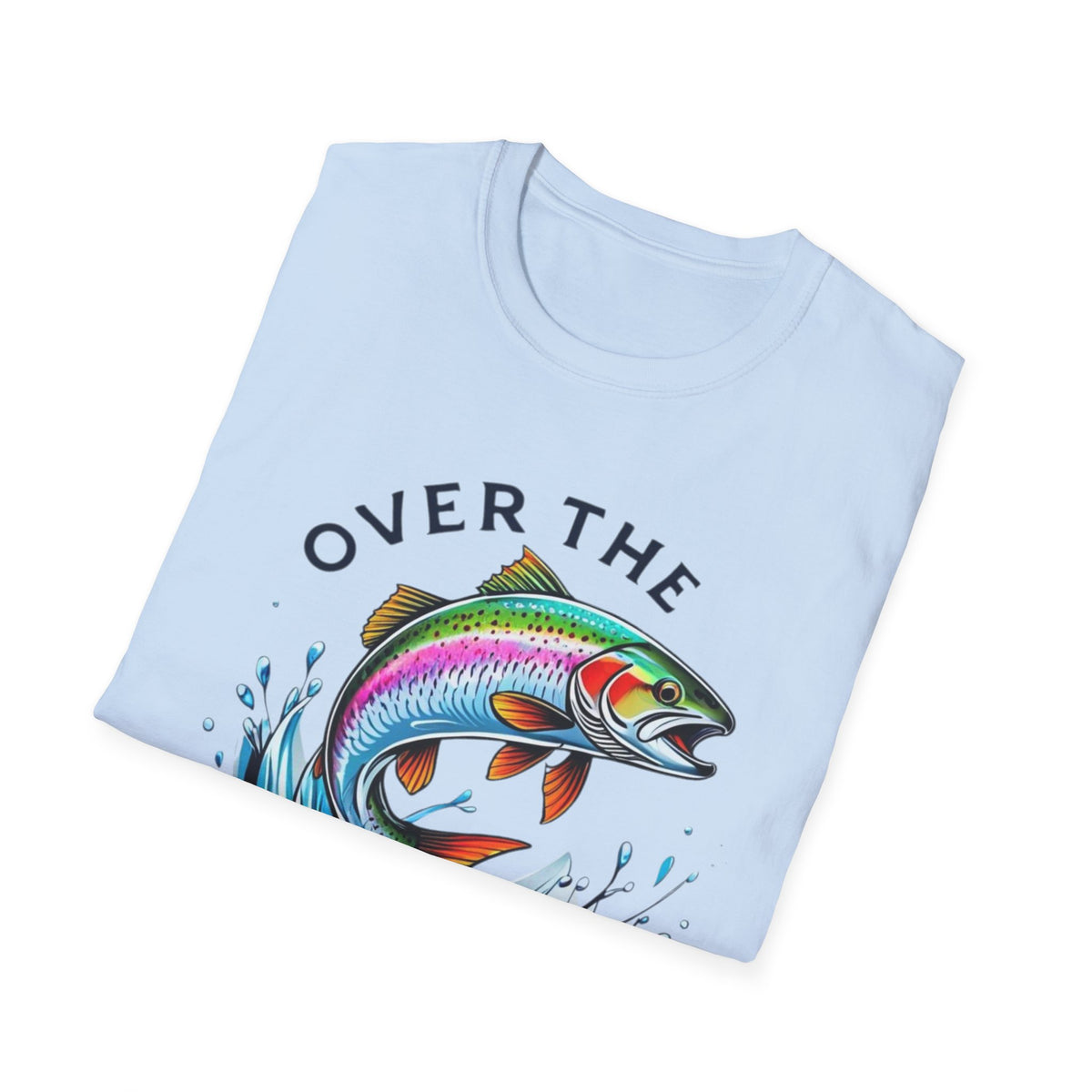 Rainbow Trout 'Over The' Graphic T-Shirt — Fishing Tee for Trout Lovers