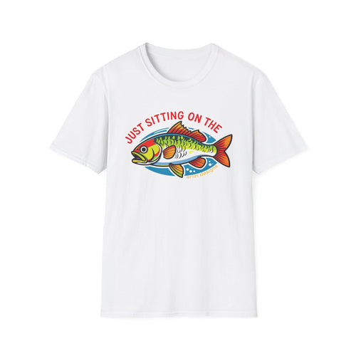 "Just Sitting on the Perch" Fishing T-Shirt — Funny Fish Graphic Tee