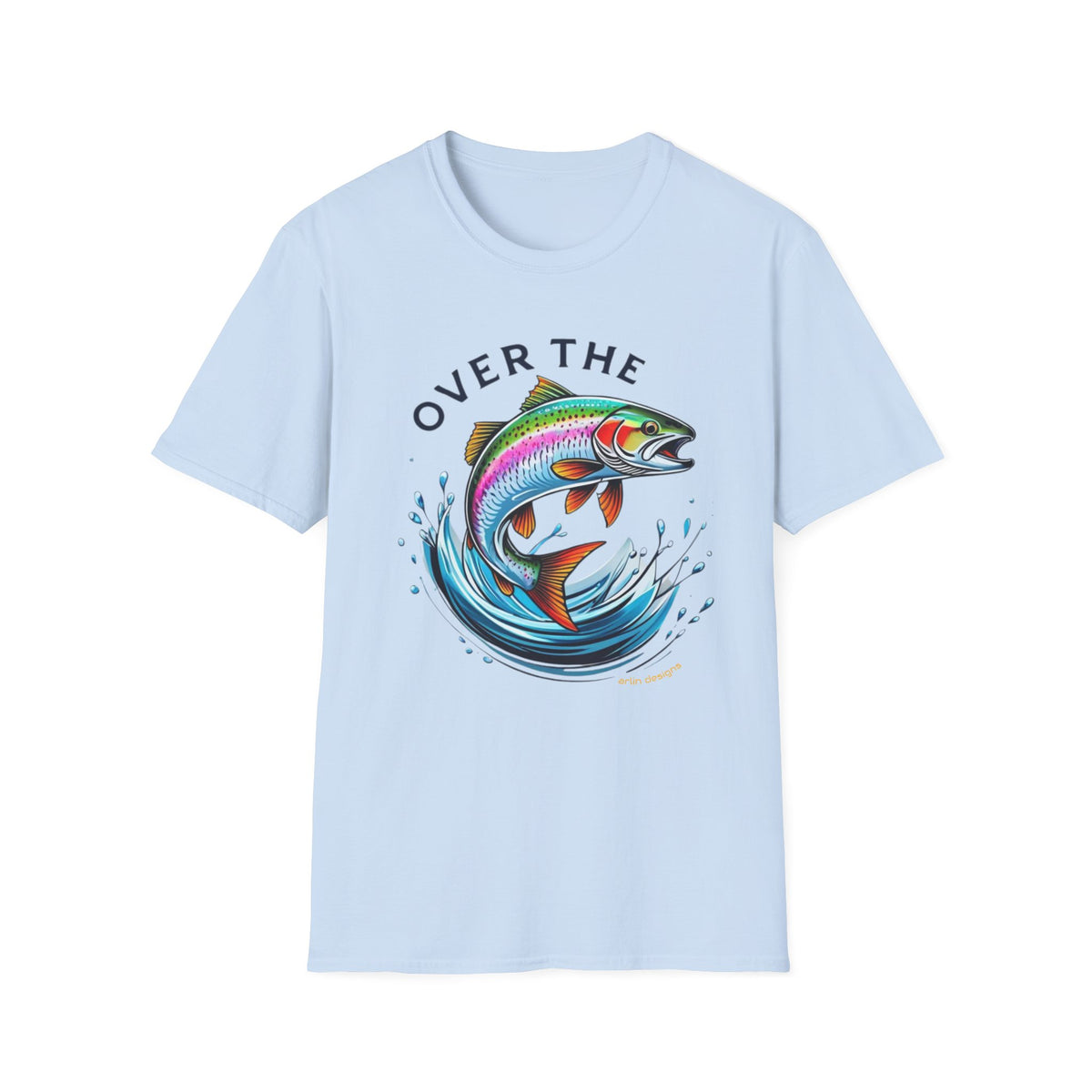 Rainbow Trout 'Over The' Graphic T-Shirt — Fishing Tee for Trout Lovers
