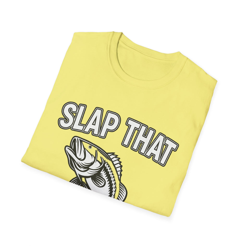 Slap That Bass T-Shirt — Funny Fishing Graphic Tee