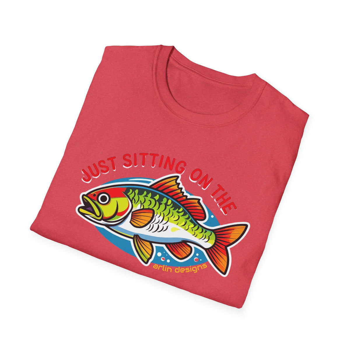 "Just Sitting on the Perch" Fishing T-Shirt — Funny Fish Graphic Tee