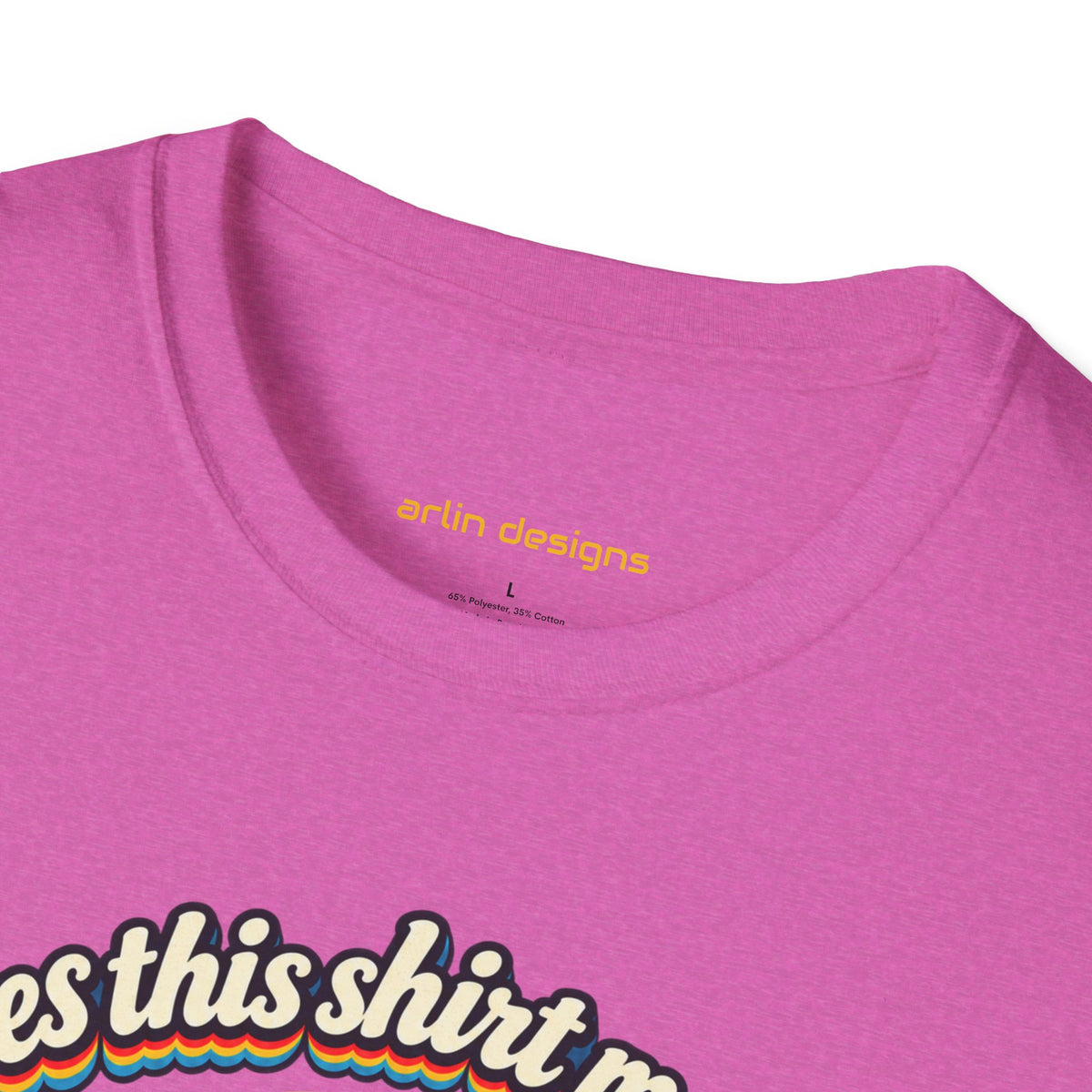 Fishing T-Shirt — “Does This Shirt Make My BASS Look Big?” Retro Sunset Bass Tee