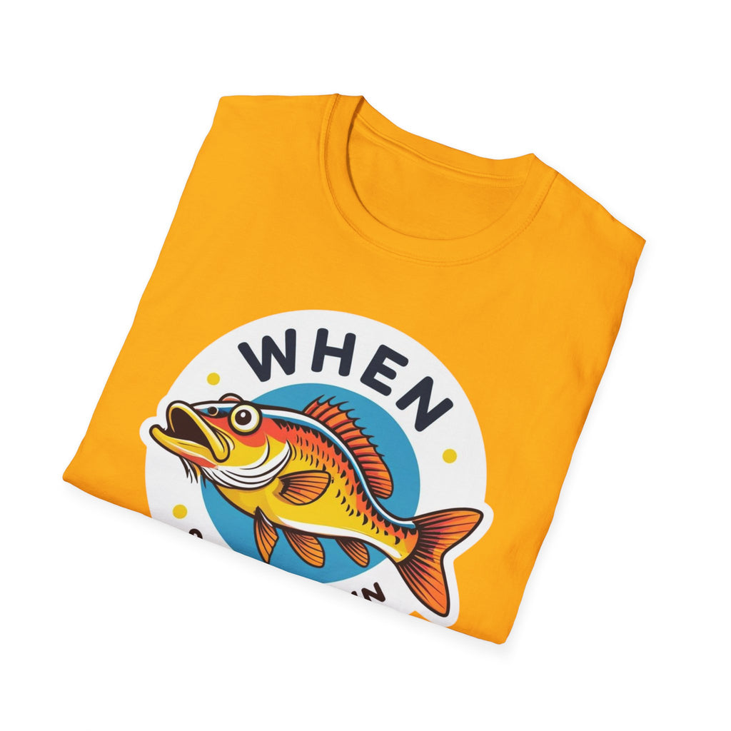 When Walleye See You Again Fishing T-Shirt — Retro Colorful Fish Graphic Tee