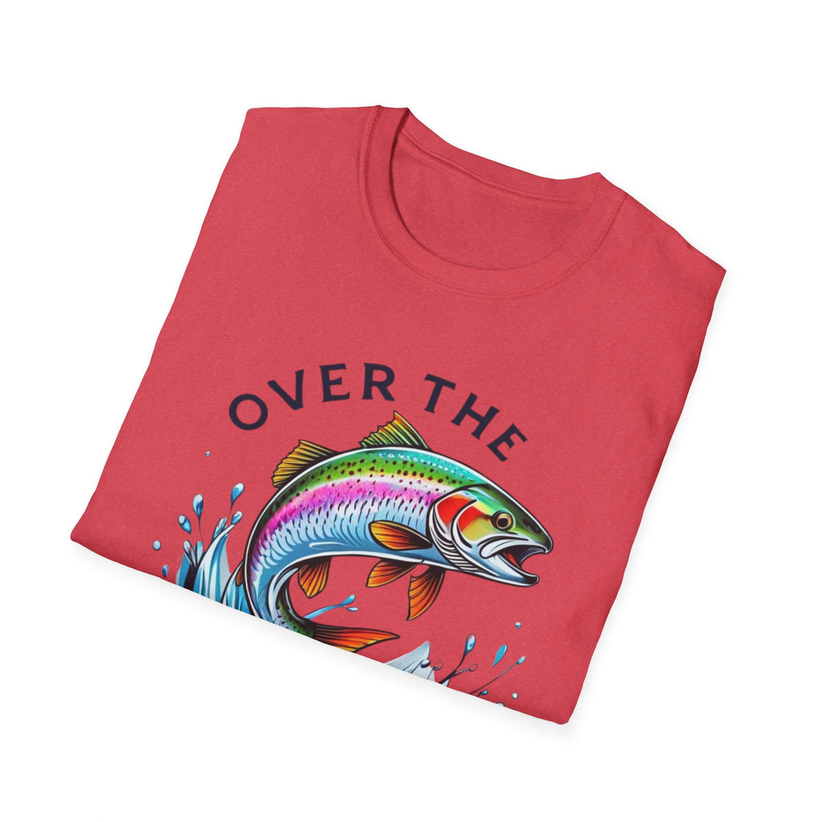 Rainbow Trout 'Over The' Graphic T-Shirt — Fishing Tee for Trout Lovers