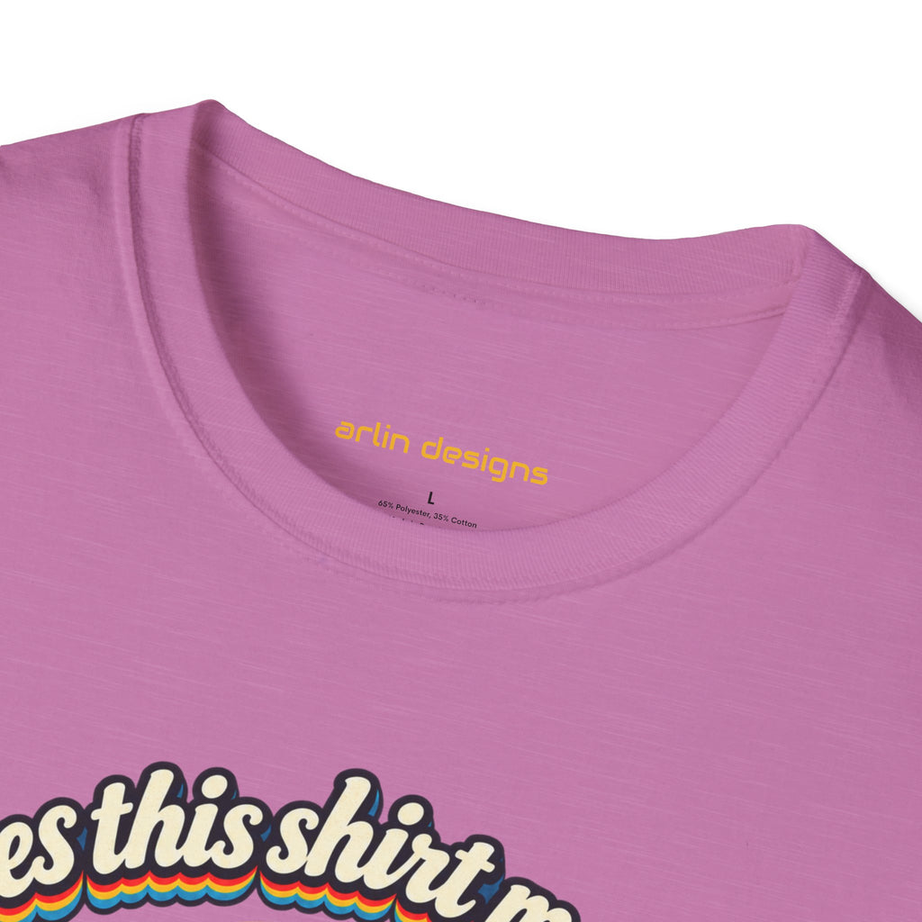 Fishing T-Shirt — “Does This Shirt Make My BASS Look Big?” Retro Sunset Bass Tee