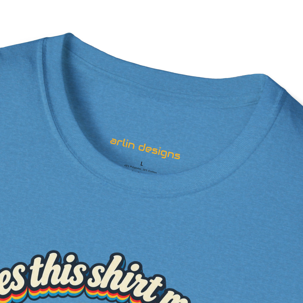 Fishing T-Shirt — “Does This Shirt Make My BASS Look Big?” Retro Sunset Bass Tee