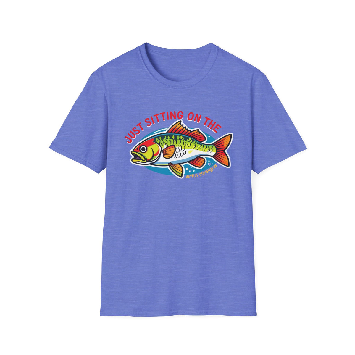 "Just Sitting on the Perch" Fishing T-Shirt — Funny Fish Graphic Tee