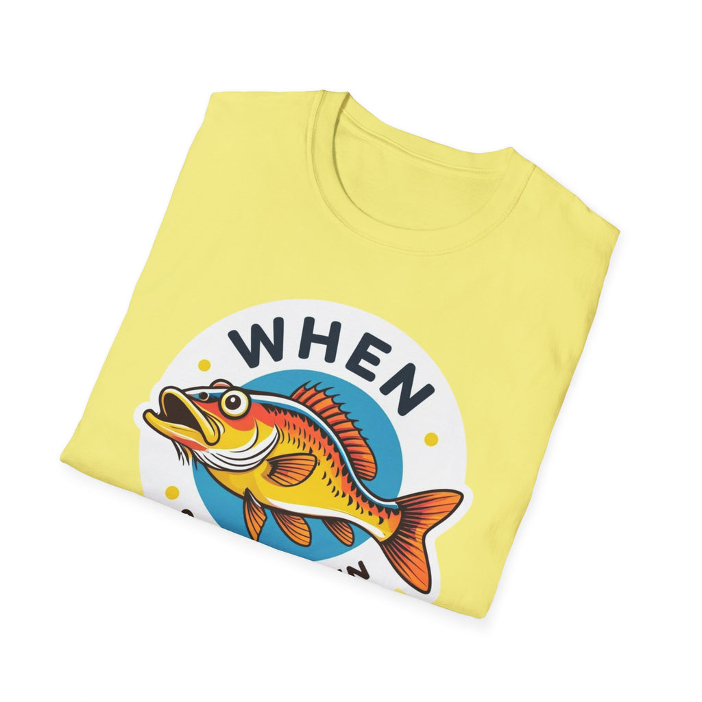 When Walleye See You Again Fishing T-Shirt — Retro Colorful Fish Graphic Tee
