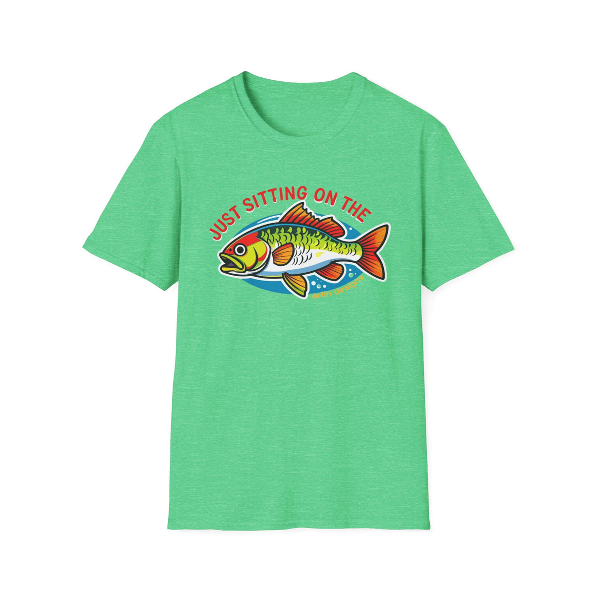 "Just Sitting on the Perch" Fishing T-Shirt — Funny Fish Graphic Tee