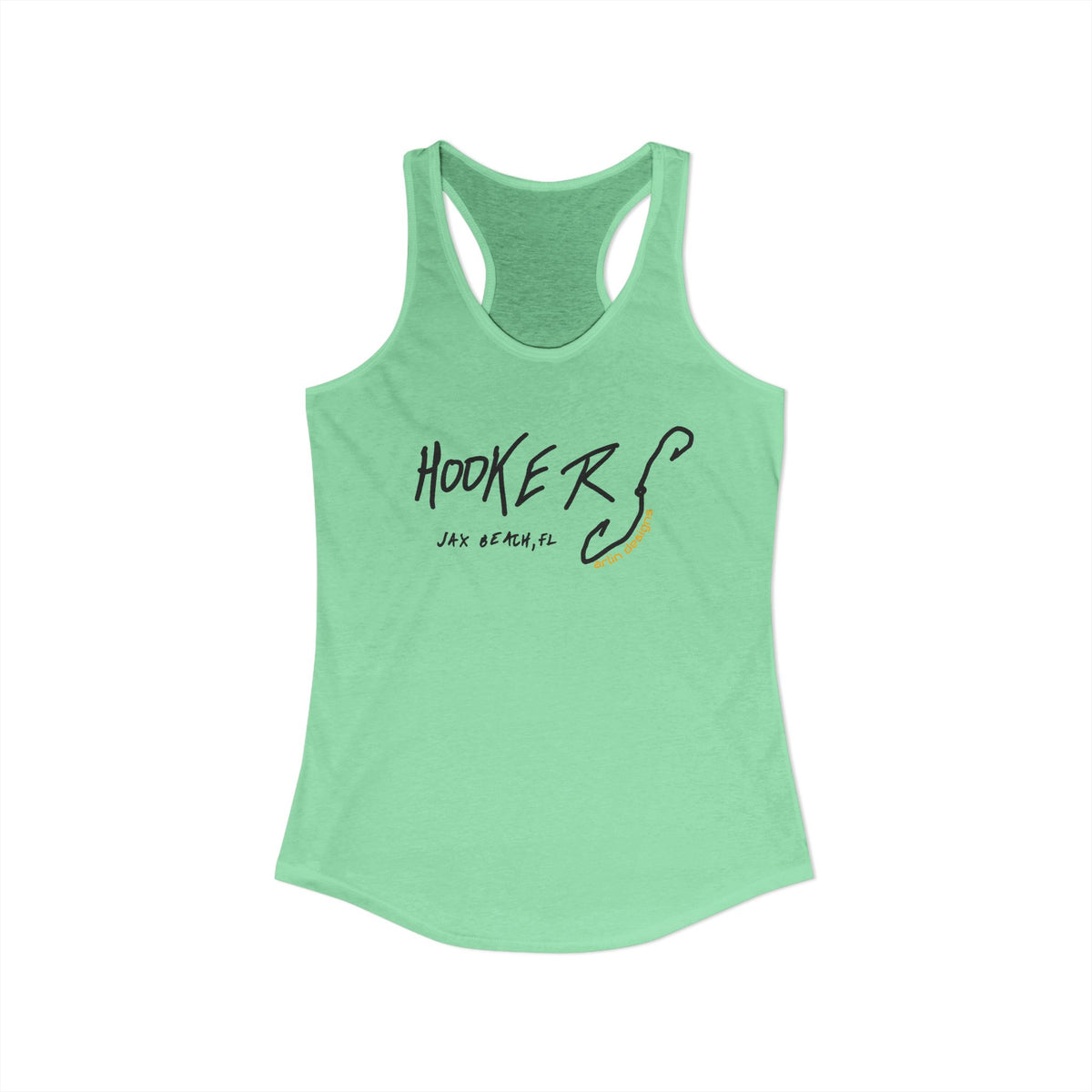 "Hookers" Women's Racerback Tank Top — Funny Fishing Tank for Women