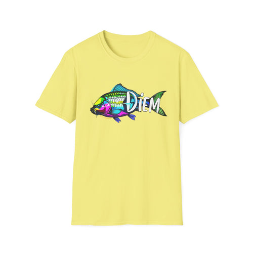 Carpe Diem Colorful Fish T-Shirt — Seize the Day Fishing Graphic Tee