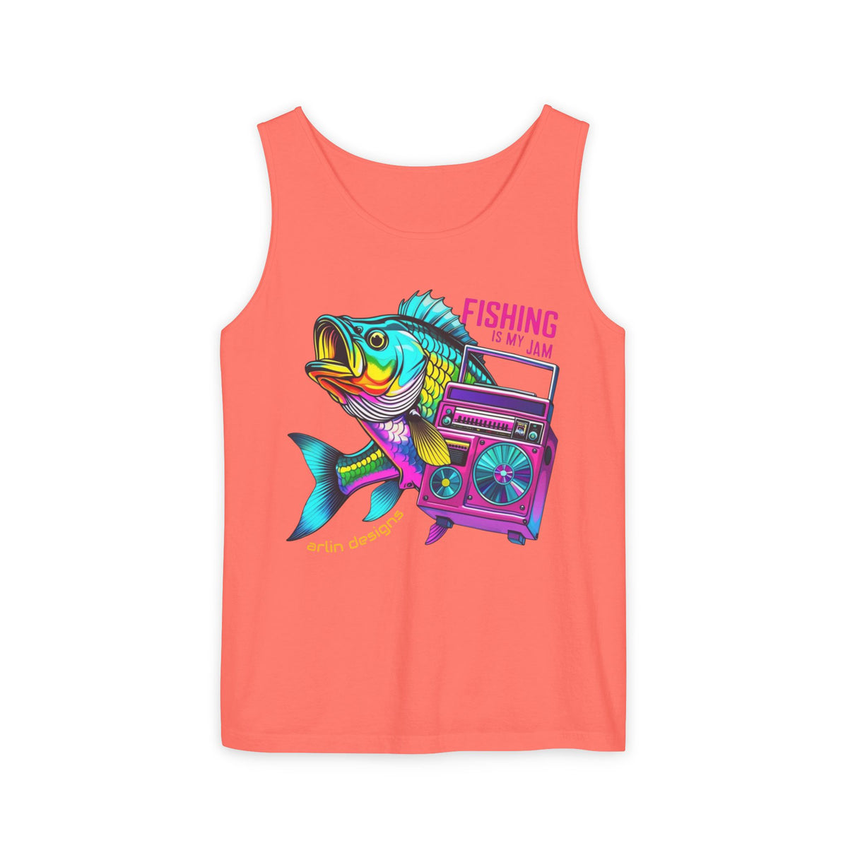 Fishing Slogan Tank Top — Beach Day Graphic Tee for Anglers