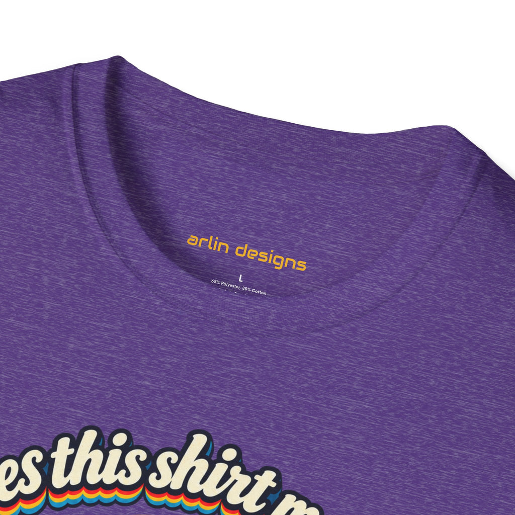 Fishing T-Shirt — “Does This Shirt Make My BASS Look Big?” Retro Sunset Bass Tee