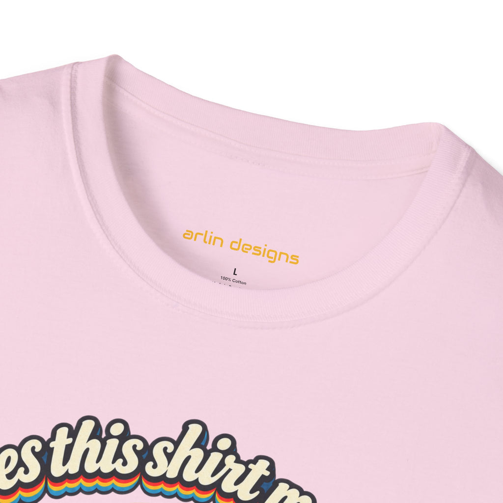 Fishing T-Shirt — “Does This Shirt Make My BASS Look Big?” Retro Sunset Bass Tee