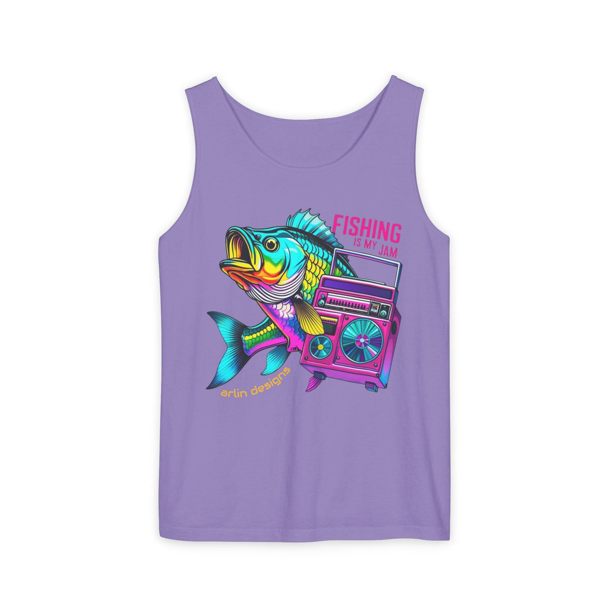 Fishing Slogan Tank Top — Beach Day Graphic Tee for Anglers