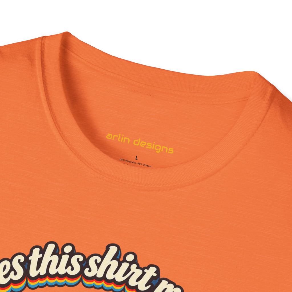 Fishing T-Shirt — “Does This Shirt Make My BASS Look Big?” Retro Sunset Bass Tee