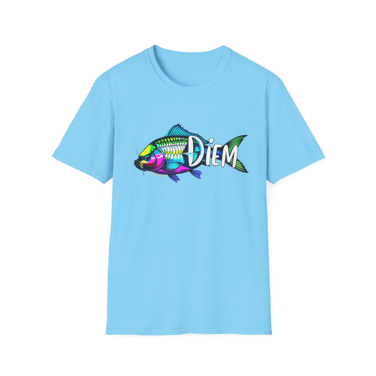 Carpe Diem Colorful Fish T-Shirt — Seize the Day Fishing Graphic Tee